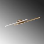 Casa si Gradina - Corpuri si surse de iluminat - Plafoniere, aplice si spoturi - Plafoniera led, Opviq, metal, auriu, 86x5x17 cm, 16w 3000k - Infinity.ro