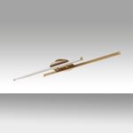 Casa si Gradina - Corpuri si surse de iluminat - Plafoniere, aplice si spoturi - Plafoniera led, Opviq, metal, auriu, 86x5x17 cm, 16w 3000k - Infinity.ro