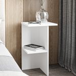 Casa si Gradina - Mobilier - Comode si corpuri - Noptiere - Noptiera, Hanah Home, pal melaminat, alb, 36x36x60 cm - Infinity.ro
