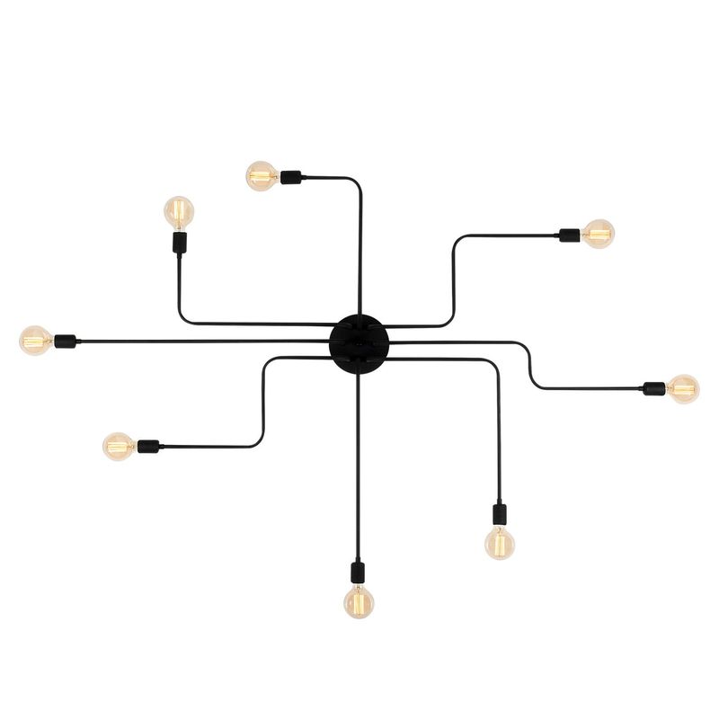 Casa si Gradina - Corpuri si surse de iluminat - Lustre si pendule - Candelabru, Opviq, fier, negru, diametru 190 cm, inaltime 15 cm - Infinity.ro