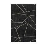 Casa si Gradina - Textile si covoare - Covoare - Covoare casa - Covor, Conceptum Hypnose, negru, 80x200 cm, 100% poliester, antiderapant, lavabil la masina, 955ANR2616 - Infinity.ro