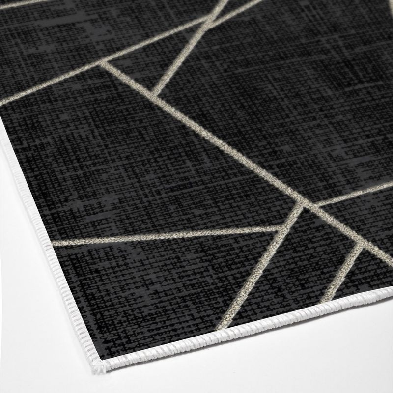 Casa si Gradina - Textile si covoare - Covoare - Covoare casa - Covor, Conceptum Hypnose, negru, 80x200 cm, 100% poliester, antiderapant, lavabil la masina, 955ANR2616 - Infinity.ro