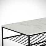 Casa si Gradina - Mobilier - Mese si birouri - Masute de cafea - Masuta de cafea, Hanah Home, pal melaminat, alb negru, 95x55x43 cm, 801CMY2839 - Infinity.ro
