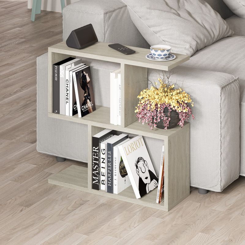 Casa si Gradina - Mobilier - Mese si birouri - Masute de cafea - Masuta de cafea, Hanah Home, pal melaminat, travertin, 60x60x20 cm - Infinity.ro