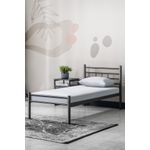 Casa si Gradina - Mobilier - Saltele si somiere - Somiere - Somiera, Hanah Home, metal, negru, 100x200 cm, 319HBV1107 - Infinity.ro