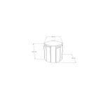 Casa si Gradina - Mobilier - Mese si birouri - Masute de cafea - Masuta de cafea, Hanah Home, pal melaminat, alb si nuc, 44.5x44.5x41 cm - Infinity.ro
