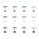 Casa si Gradina - Mobilier - Mese si birouri - Mese living - Masuta laterala, Hanah Home, sticla securizata si metal, alb, 50x50x50 cm - Infinity.ro
