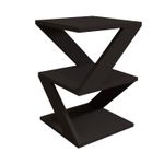 Casa si Gradina - Mobilier - Mese si birouri - Mese living - Masa laterala, Hanah Home, PAL melaminat, negru si stejar, 29.6x29.6x54.2 cm - Infinity.ro