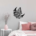 Casa si Gradina - Decoratiuni - Decoratiuni perete - Accesoriu decorativ de perete, Wallxpert, metal, negru, 47x1.5x49 cm - Infinity.ro