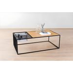 Casa si Gradina - Mobilier - Mese si birouri - Masute de cafea - Masuta de cafea, Hanah Home, mdf, nuc, 120x40x40 cm - Infinity.ro