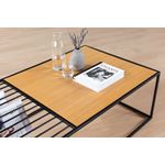 Casa si Gradina - Mobilier - Mese si birouri - Masute de cafea - Masuta de cafea, Hanah Home, mdf, nuc, 120x40x40 cm - Infinity.ro