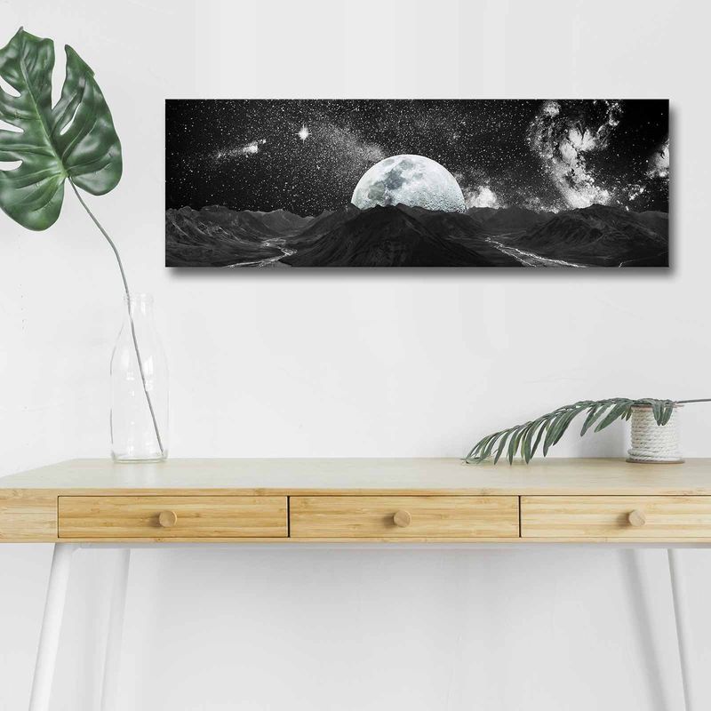Casa si Gradina - Decoratiuni - Tablouri - Tablou canvas cu led, Wallxpert, piele intoarsa, multicolor, 30x90 cm, 254LED4309 - Infinity.ro