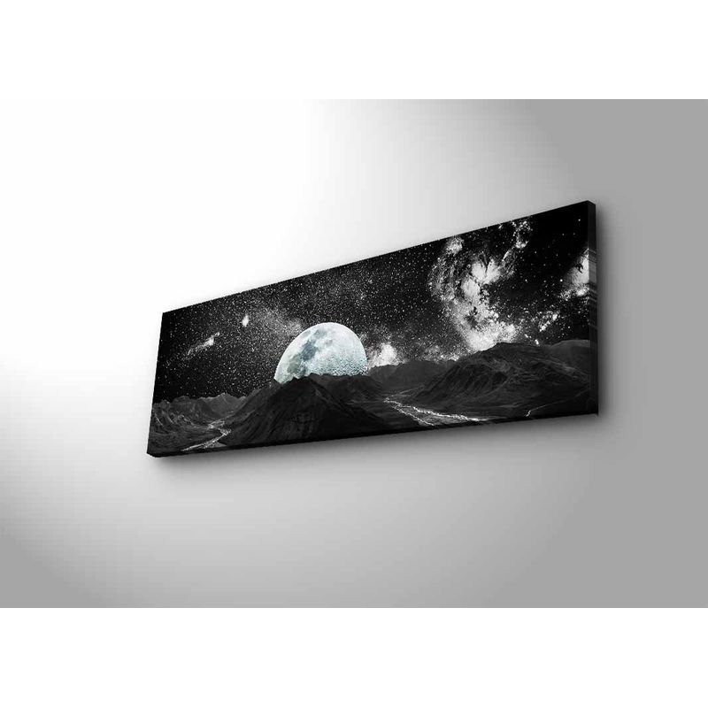 Casa si Gradina - Decoratiuni - Tablouri - Tablou canvas cu led, Wallxpert, piele intoarsa, multicolor, 30x90 cm, 254LED4309 - Infinity.ro