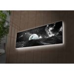Casa si Gradina - Decoratiuni - Tablouri - Tablou canvas cu led, Wallxpert, piele intoarsa, multicolor, 30x90 cm, 254LED4309 - Infinity.ro