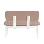 Casa si Gradina - Mobilier - Organizare si depozitare - Bancute - Banca cu spatiu de depozitare, Hanah Home, melamina, catifea, alb, piatra, 110x40x85 cm - Infinity.ro