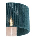 Casa si Gradina - Corpuri si surse de iluminat - Lustre si pendule - Lustra, Opviq, metal, verde alb, abajur jute, 30x30 cm, inaltime 65 cm - Infinity.ro