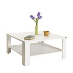 Casa si Gradina - Mobilier - Mese si birouri - Masute de cafea - Masuta de cafea, Hanah Home, pal melaminat, alb, 90x90x42 cm - Infinity.ro