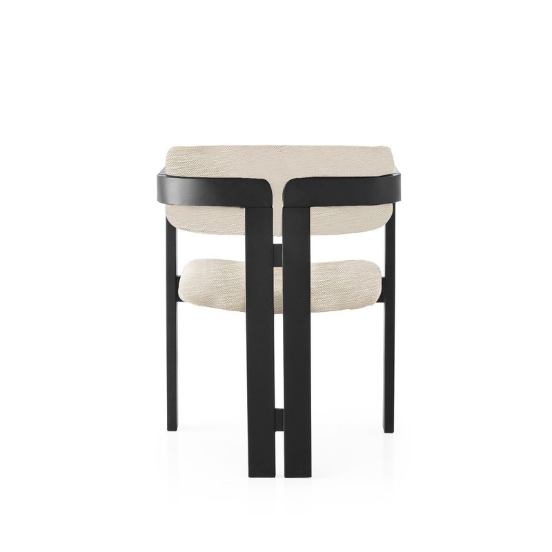 Casa si Gradina - Mobilier - Scaune si fotolii - Fotolii - Fotoliu, Hanah Home, lemn, textil, gri deschis si negru, 58x49x76 cm - Infinity.ro
