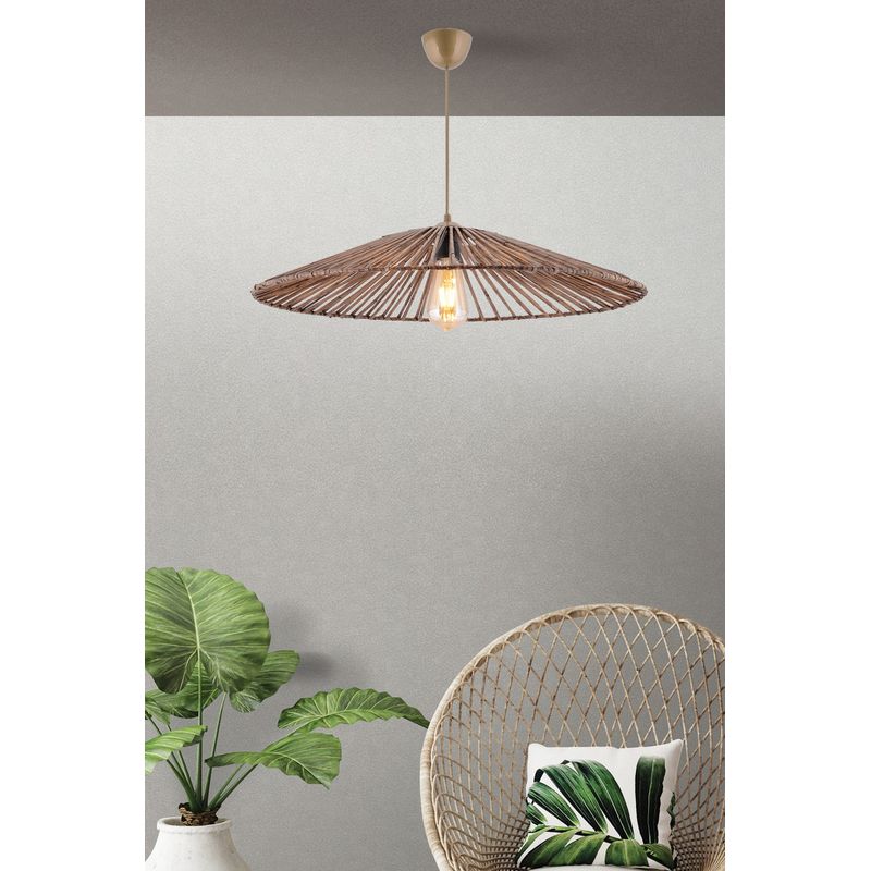 Casa si Gradina - Corpuri si surse de iluminat - Lustre si pendule - Lustra, Opviq, metal, maro, 61x61x45 cm - Infinity.ro