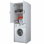Casa si Gradina - Mobilier - Dulapuri si sifoniere - Dulapuri - Dulap pentru masina de spalat, Hanah Home, PAL melaminat, alb, 65x62.5x181.8 cm - Infinity.ro