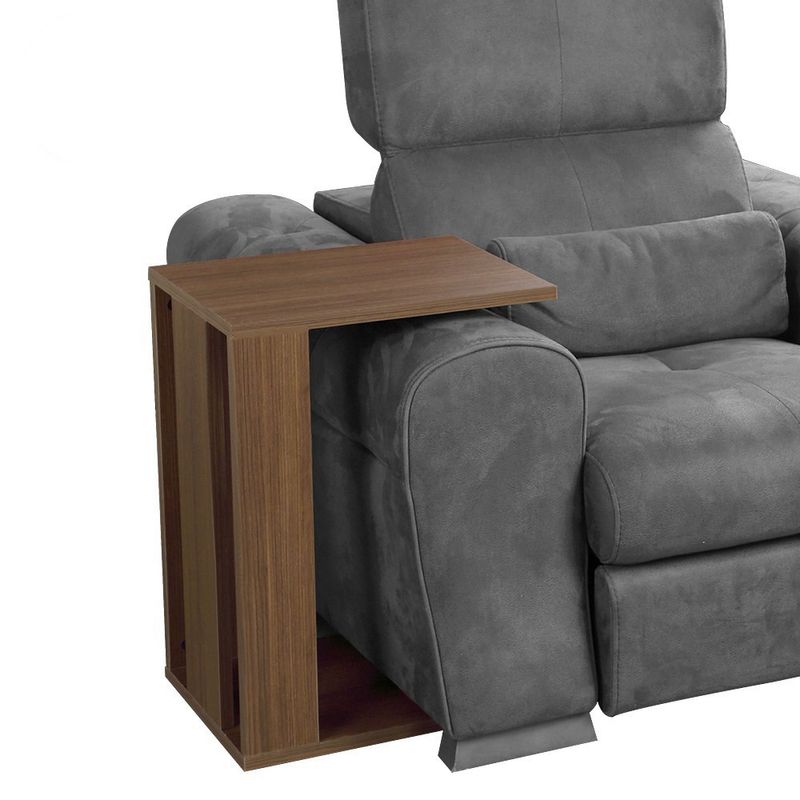 Casa si Gradina - Mobilier - Mese si birouri - Mese living - Masa laterala, Hanah Home, PAL melaminat, nuc, 35x45x61 cm - Infinity.ro