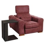 Casa si Gradina - Mobilier - Mese si birouri - Mese living - Masa laterala, Hanah Home, pal melaminat, wenge, 35x45x61 cm - Infinity.ro