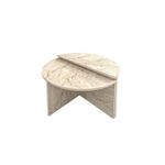Casa si Gradina - Mobilier - Mese si birouri - Masute de cafea - Masa de cafea, Hanah Home, pal melaminat, travertin, 70x38x51.8 cm - Infinity.ro