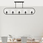 Casa si Gradina - Corpuri si surse de iluminat - Lustre si pendule - Candelabru, Opviq, metal, negru, 122x15 cm - Infinity.ro