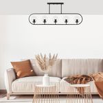 Casa si Gradina - Corpuri si surse de iluminat - Lustre si pendule - Candelabru, Opviq, metal, negru, 122x15 cm - Infinity.ro