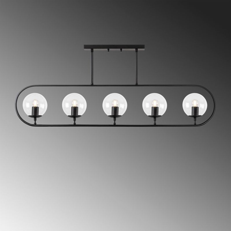 Casa si Gradina - Corpuri si surse de iluminat - Lustre si pendule - Candelabru, Opviq, metal, negru, 122x15 cm - Infinity.ro