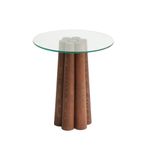 Casa si Gradina - Mobilier - Mese si birouri - Masute de cafea - Masa de cafea, Hanah Home, lemn masiv de pin, nuc, 45x50x50 cm - Infinity.ro