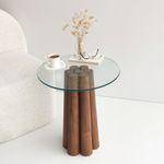 Casa si Gradina - Mobilier - Mese si birouri - Masute de cafea - Masa de cafea, Hanah Home, lemn masiv de pin, nuc, 45x50x50 cm - Infinity.ro