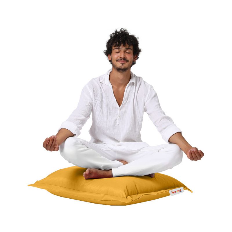 Casa si Gradina - Gradina si terasa - Mobilier exterior - Perne decorative exterior - Perna decorativa exterior, Hanah Home, galben, 70x70 cm, poliester, impermeabila - Infinity.ro