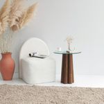 Casa si Gradina - Mobilier - Mese si birouri - Masute de cafea - Masa de cafea, Hanah Home, lemn masiv de pin, nuc, 45x50x50 cm - Infinity.ro