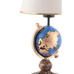 Casa si Gradina - Corpuri si surse de iluminat - Veioze si lampi - Veioze - Veioza, Opviq, poliester, negru alb auriu, 50 cm - Infinity.ro