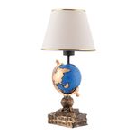 Casa si Gradina - Corpuri si surse de iluminat - Veioze si lampi - Veioze - Veioza, Opviq, poliester, negru alb auriu, 50 cm - Infinity.ro