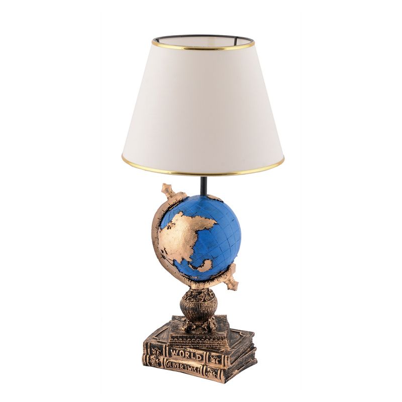 Casa si Gradina - Corpuri si surse de iluminat - Veioze si lampi - Veioze - Veioza, Opviq, poliester, negru alb auriu, 50 cm - Infinity.ro