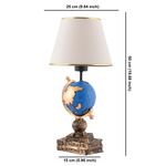 Casa si Gradina - Corpuri si surse de iluminat - Veioze si lampi - Veioze - Veioza, Opviq, poliester, negru alb auriu, 50 cm - Infinity.ro