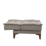 Casa si Gradina - Mobilier - Scaune si fotolii - Fotolii - Fotoliu, Hanah Home, lemn fag, stofa in, crem, 75x90x70 cm - Infinity.ro