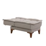 Casa si Gradina - Mobilier - Scaune si fotolii - Fotolii - Fotoliu, Hanah Home, lemn fag, stofa in, crem, 75x90x70 cm - Infinity.ro