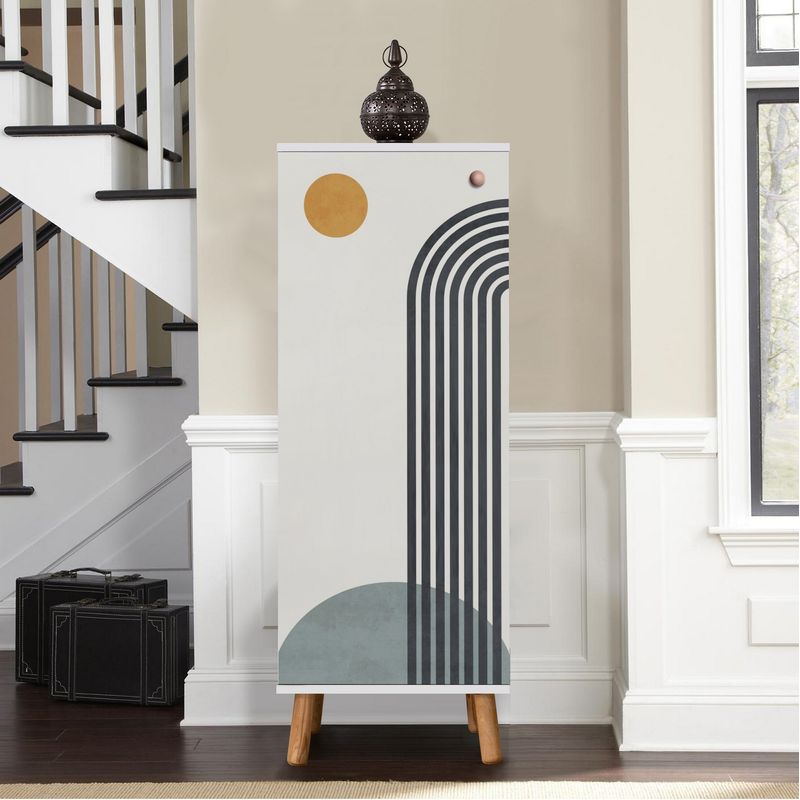 Casa si Gradina - Mobilier - Organizare si depozitare - Organizator incaltaminte - Dulap pentru pantofi, Hanah Home, pal melaminat, alb, 50x38x135 cm, 869VEL8598 - Infinity.ro