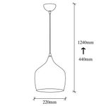 Casa si Gradina - Corpuri si surse de iluminat - Lustre si pendule - Lustra, Opviq, metal, negru, 22x22x124 cm - Infinity.ro