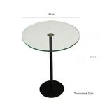 Casa si Gradina - Mobilier - Mese si birouri - Masute de cafea - Masuta de cafea, Hanah Home, sticla securizata, negru, 40x40x50 cm - Infinity.ro