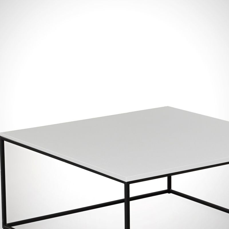 Casa si Gradina - Mobilier - Mese si birouri - Masute de cafea - Masuta de cafea, Hanah Home, pal melaminat, alb, 75x75x43 cm - Infinity.ro