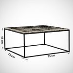 Casa si Gradina - Mobilier - Mese si birouri - Masute de cafea - Masuta de cafea, Hanah Home, pal melaminat, alb, 75x75x43 cm - Infinity.ro
