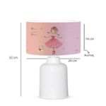 Casa si Gradina - Corpuri si surse de iluminat - Veioze si lampi - Veioze - Veioza, Opviq, plastic si material textil, multicolor, 24x14x32 cm, 780SGN4672 - Infinity.ro