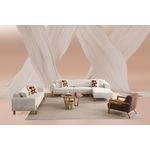 Casa si Gradina - Mobilier - Canapele si coltare - Canapele - Canapea extensibila 3 locuri, Atelier Del Sofa, lemn de fag, crem, 228x88x75 cm - Infinity.ro