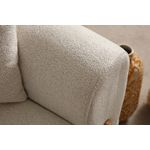 Casa si Gradina - Mobilier - Canapele si coltare - Canapele - Canapea extensibila 3 locuri, Atelier Del Sofa, lemn de fag, crem, 228x88x75 cm - Infinity.ro