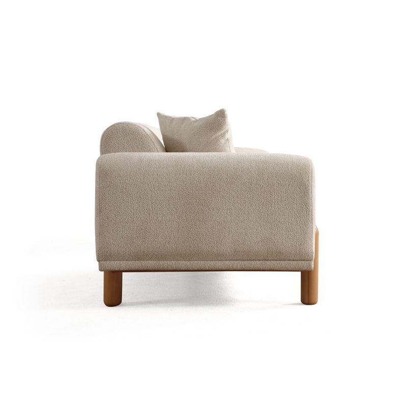 Casa si Gradina - Mobilier - Canapele si coltare - Canapele - Canapea extensibila 3 locuri, Atelier Del Sofa, lemn de fag, crem, 228x88x75 cm - Infinity.ro