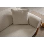 Casa si Gradina - Mobilier - Canapele si coltare - Canapele - Canapea extensibila 3 locuri, Atelier Del Sofa, lemn de fag, crem, 228x88x75 cm - Infinity.ro